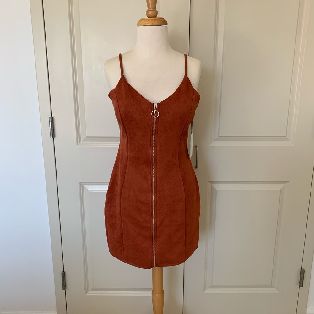 Iris Los Angeles NWT Faux Suede Mini Dress